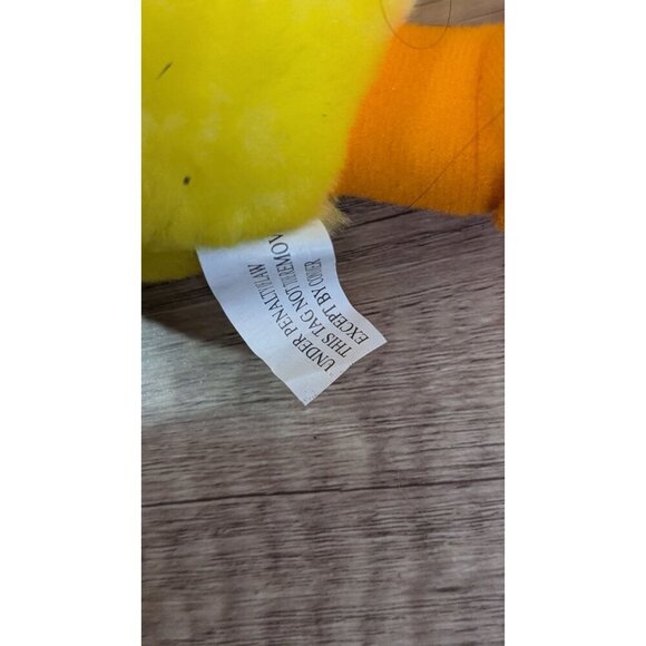 Vintage Cuddle wit duck 11" with 6" small duck set of 2 yellow orange - Picture 11 of 11